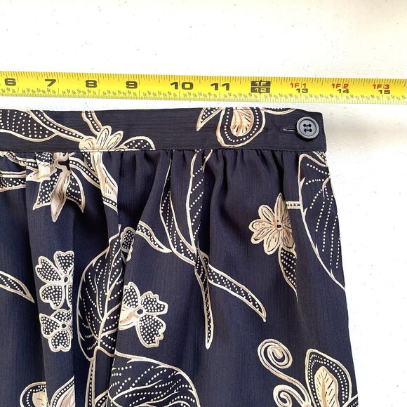 Alfred Dunner 2pc Skirt Suit Blue Floral Lined Blazer & Skirt Women’s Petite 6/8 - Picture 8 of 10